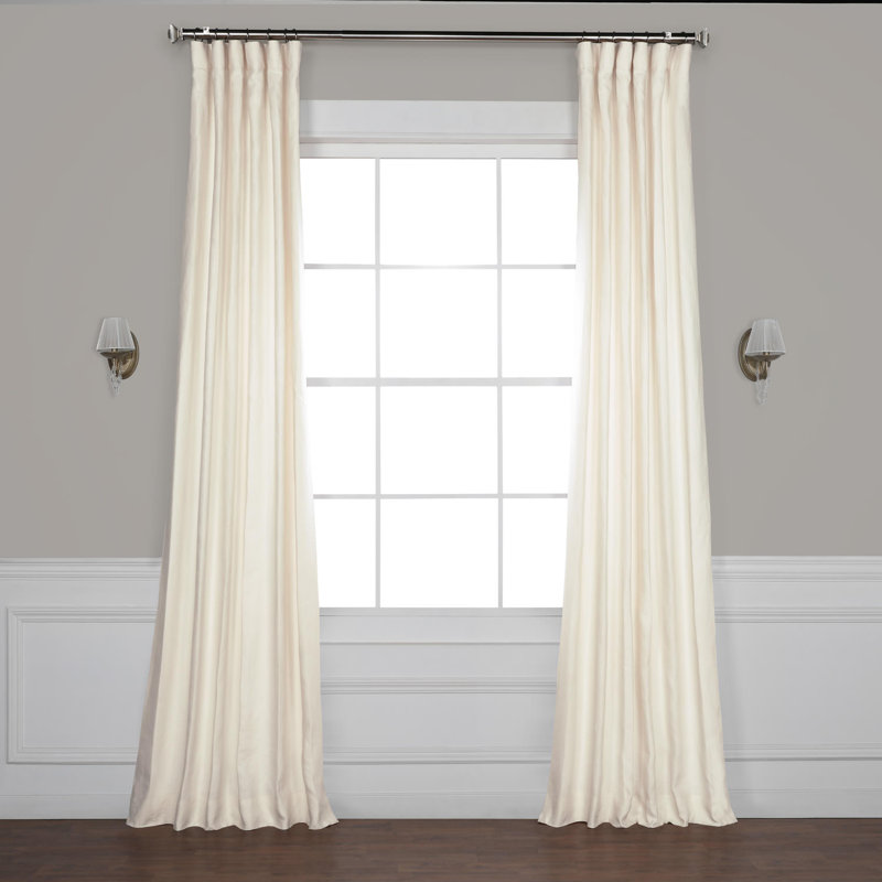 One Allium Way Ennis Linen Rod Pocket Single Curtain Panel & Reviews